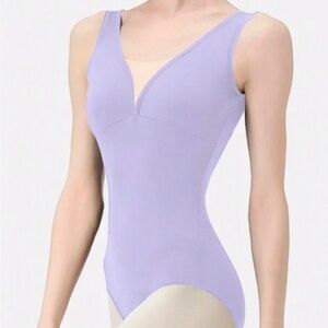 Lavender Sleeveless Women's Bodysuit